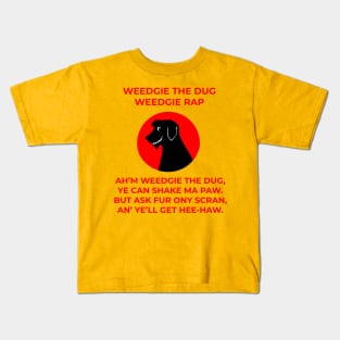 Weedgie The Dug - Weedgie Rap Kids T-Shirt